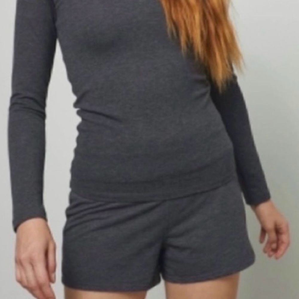 Lunya Dark Gray Restore Shorts
